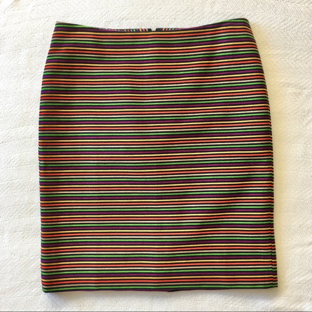 Talbot's Pencil Skirt - Multi-color stripe sz 10P